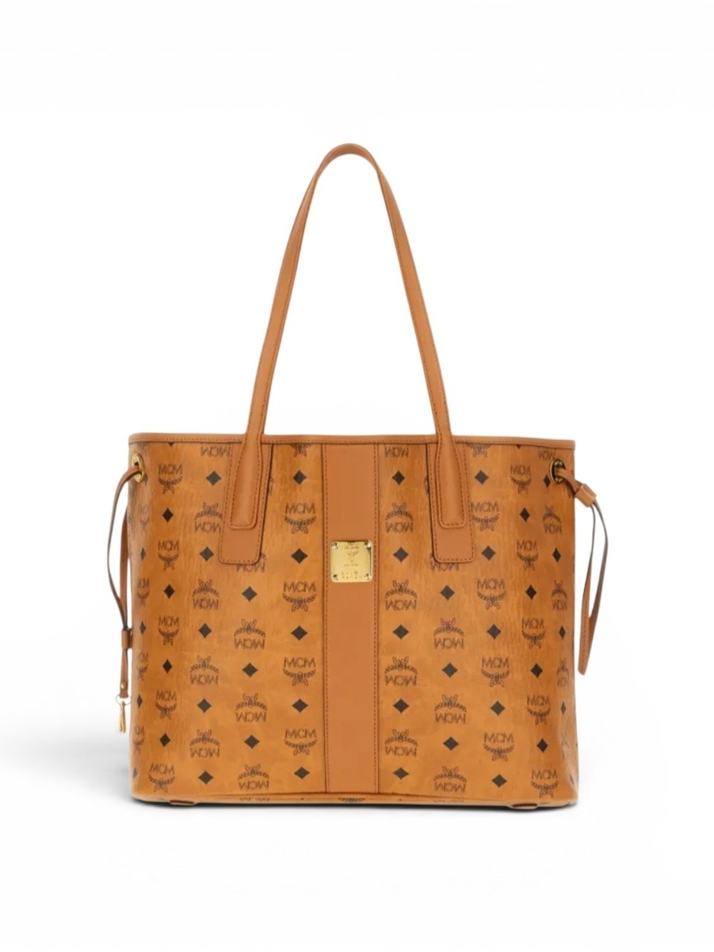MCM Cognac Visetos Reversible Shopper Tote - Picture 4 of 7